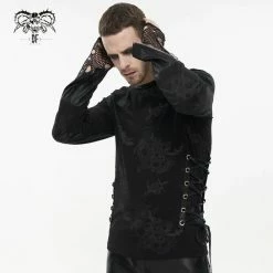 Men's Long-sleeved T-shirt DEVIL FASHION - Lullaby Printed Punk -Men T-Shirts Online Store tt204 12