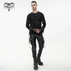 Men's Long-sleeved T-shirt DEVIL FASHION - Lullaby Printed Punk -Men T-Shirts Online Store tt204 14