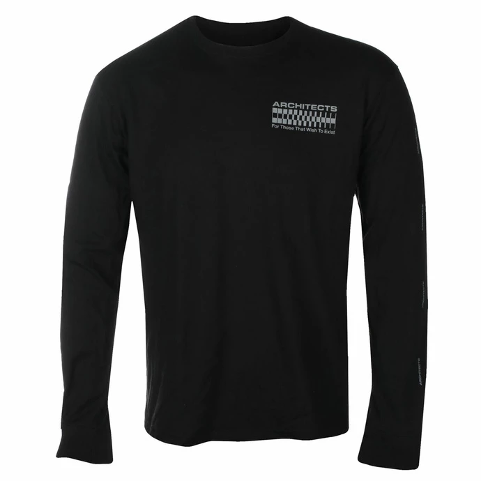 Men's T-shirt Long Sleeve Architects - FTTWTE Grid - Black - KINGS ROAD 4 Men's T-shirt Long Sleeve Architects - FTTWTE Grid - Black - KINGS ROAD - Image 2