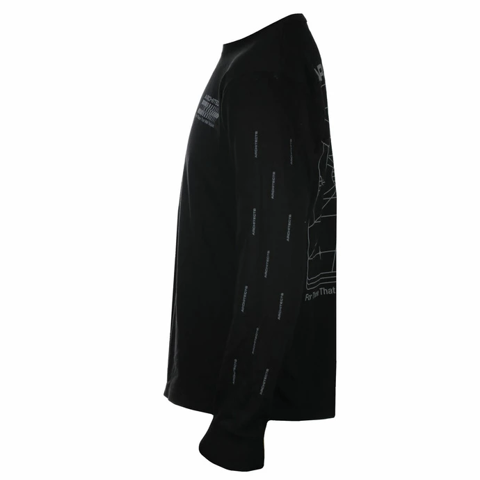 Men's T-shirt Long Sleeve Architects - FTTWTE Grid - Black - KINGS ROAD 5 Men's T-shirt Long Sleeve Architects - FTTWTE Grid - Black - KINGS ROAD - Image 3