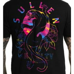 Men's T-shirt SULLEN - RAD PANTHER- JET BLACK -Men T-Shirts Online Store u77jgie8