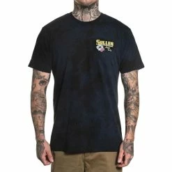 Men's T-shirt SULLEN - CHUGGIN - NAVY / BLACK CRYSTAL WASH -Men T-Shirts Online Store va10f
