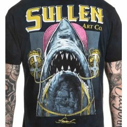 Men's T-shirt SULLEN - CHUGGIN - NAVY / BLACK CRYSTAL WASH -Men T-Shirts Online Store va11f