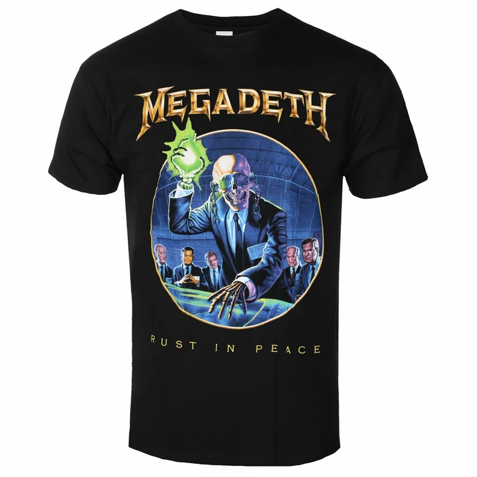 Men's T-shirt Megadeth - RIP Anniversary BL - ROCK OFF 3 Men's T-shirt Megadeth - RIP Anniversary BL - ROCK OFF