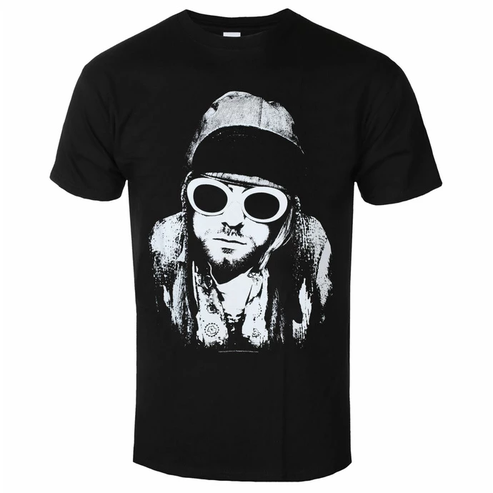 Men's T-shirt Nirvana - Kurt Cobain - One Color - BLACK - ROCK OFF 3 Men's T-shirt Nirvana - Kurt Cobain - One Color - BLACK - ROCK OFF
