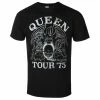 Men's T-shirt Queen - Tour '75 BL ECO - ROCK OFF -Men T-Shirts Online Store wsaw071