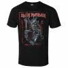 Men's T-shirt Iron Maiden - Senjutsu Cover Distressed - Red BL - ROCK OFF 2 Men's T-shirt Iron Maiden - Senjutsu Cover Distressed - Red BL - ROCK OFF -Men T-Shirts Online Store wsaw078