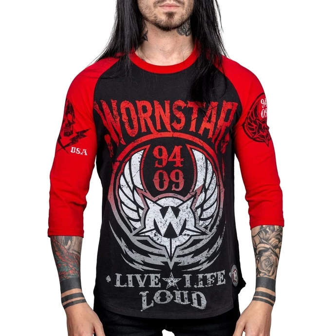T-shirt Hardcore Men's - Live Life Loud - WORNSTAR 3 T-shirt Hardcore Men's - Live Life Loud - WORNSTAR