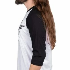 Men's T-shirt With 3/4 Sleeve WORNSTAR - Machine Shop -Men T-Shirts Online Store wsrtm macs 13c