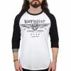 Men's T-shirt With 3/4 Sleeve WORNSTAR - Machine Shop -Men T-Shirts Online Store wsrtm macs 9c
