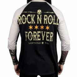 Men's T-shirt With 3/4 Sleeve WORNSTAR - Rock N Roll Forever -Men T-Shirts Online Store wsrtm rnr4vr 81