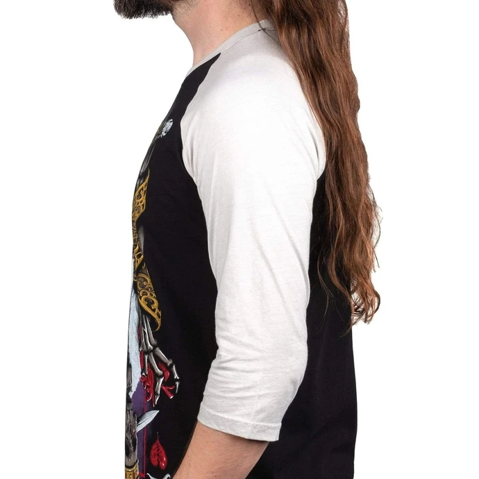 Men's T-shirt With 3/4 Sleeve WORNSTAR - Suicide King 6 Men's T-shirt With 3/4 Sleeve WORNSTAR - Suicide King - Image 4