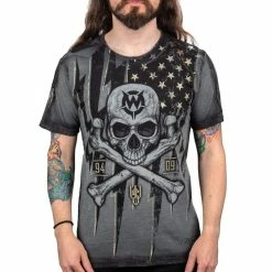 Men's T-shirt WORNSTAR - Black Flag
