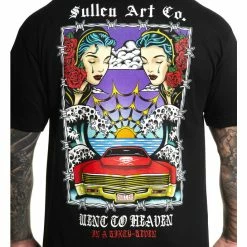 Men's T-shirt SULLEN - WENT TO HEAVEN - BLACK -Men T-Shirts Online Store xxyjuw8t