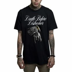 Men's T-shirt MAFIOSO - DEATH B4 DISHONOR - BLK